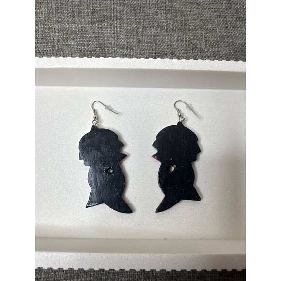 Colorful Handcrafted Wooden Toucan Tropical Earrings w/ Metal Hooks Lightweight - Picture 2 of 3